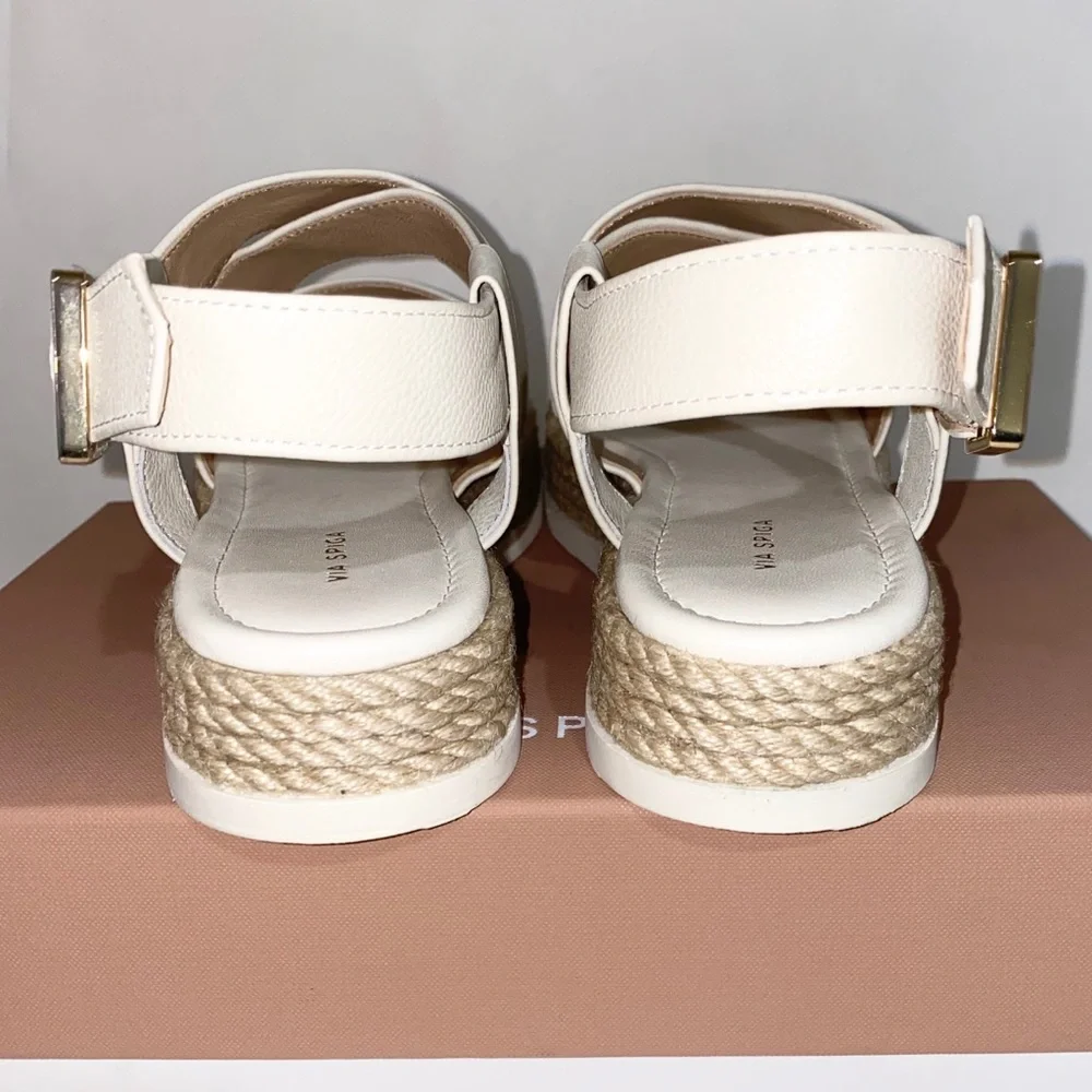 Via Spiga Leather Espadrille Sandal - Picture 6 of 11